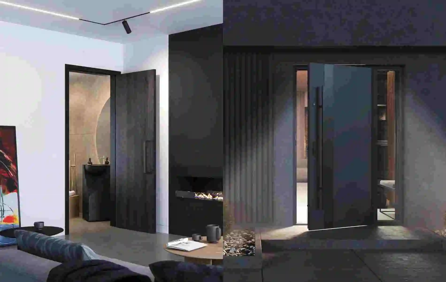 Bezpieczne drzwi zewnętrzne o wysokiej izolacyjności termicznej, Salon Home Concept Grupa Zgodny